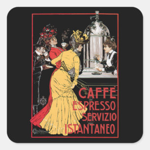 Adesivo Quadrado Caffe Espresso