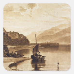 Adesivo Quadrado Cais de Joseph Mallord William Turner Inverary,