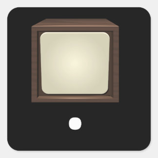 Adesivo Quadrado Caixa de apresentação do mobiliário de mogno de ma