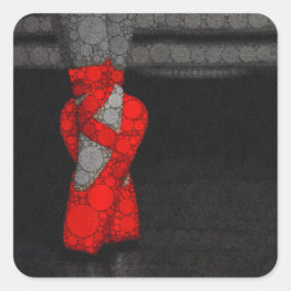 Adesivo Quadrado Calçados Ballerina Balé