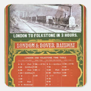 Adesivo Quadrado Calendário adiantado para a Londres à estrada de