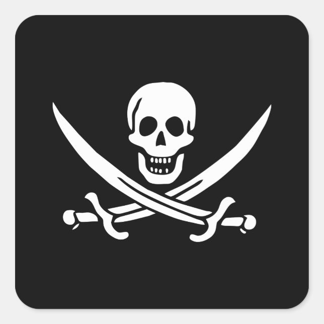 Adesivo Quadrado Calico Jack (Frente)