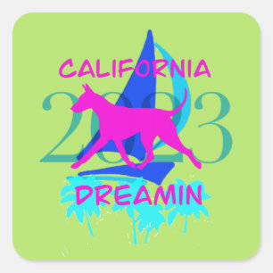 Adesivo Quadrado California Dreamin 2023 Camisas Nacionais AHTCA