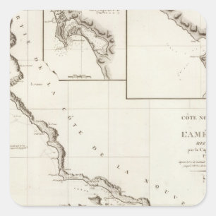 Adesivo Quadrado Califórnia em El Rosario