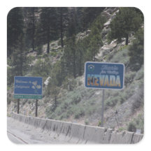 California-Nevada Stateline Stickers