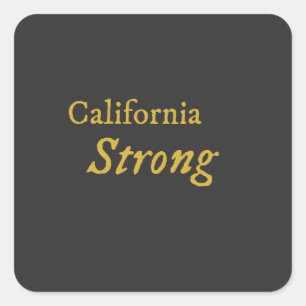 Adesivo Quadrado California Strong