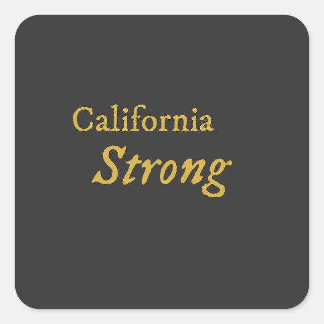 Adesivo Quadrado California Strong (Frente)