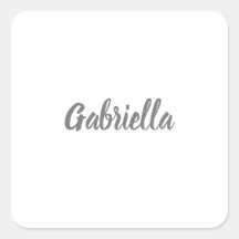 Caligrafia Cinza Elegante Nome Simples