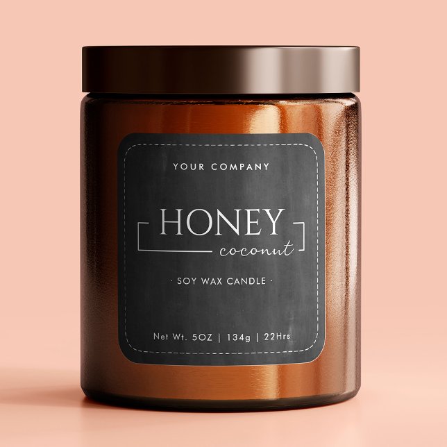 Adesivo Quadrado Caligrafia de Soja caseira Caligrafia Preta (Criador carregado)