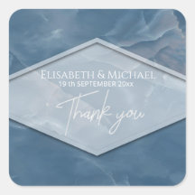 Caligrafia geométrica romântica com mármore azul m