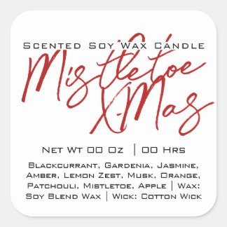 Adesivo Quadrado Caligrafia moderna - Alfaces brancas pretas