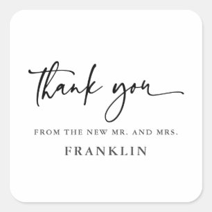 Adesivo Quadrado Caligrafia Moderna Obrigado A Favor Das Focas