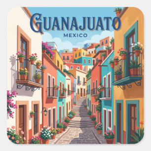 Adesivo Quadrado Callejón del Beso Guanajuato México
