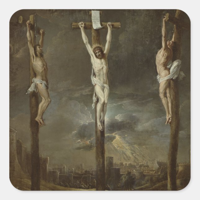 Adesivo Quadrado Calvário (Frente)