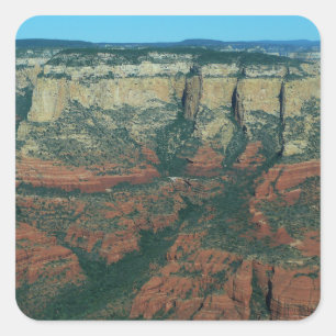 Adesivo Quadrado Camadas de Rochas Vermelhas em Sedona Arizona