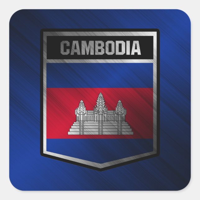 Adesivo Quadrado Camboja (Frente)