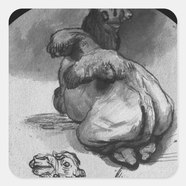 Adesivo Quadrado Camelos (Frente)