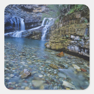 Adesivo Quadrado Cameron Falls no Parque Nacional dos Lagos de Wate