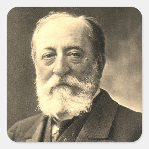 Adesivo Quadrado Camille Santo-Saëns (Nadar, fotógrafo)