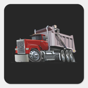 Adesivo Quadrado Caminhão de animação