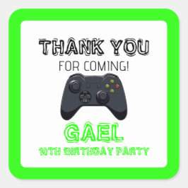 Adesivo Quadrado Caminhão de Jogo de Jogo Verde