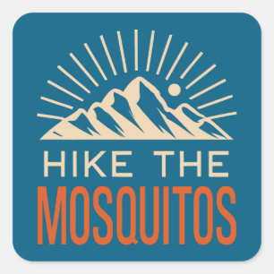 Adesivo Quadrado Caminhe pela Mosquito Range Colorado Sunburst