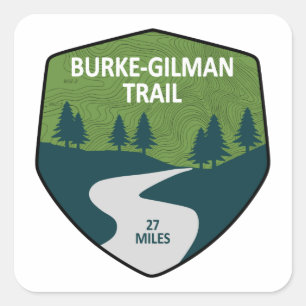 Adesivo Quadrado Caminho Burke-Gilman
