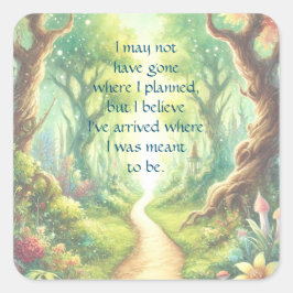 Adesivo Quadrado Caminho da Floresta e Cotação