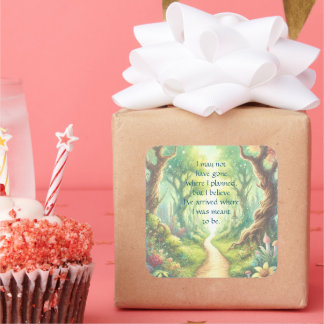 Adesivo Quadrado Caminho da Floresta e Cotação