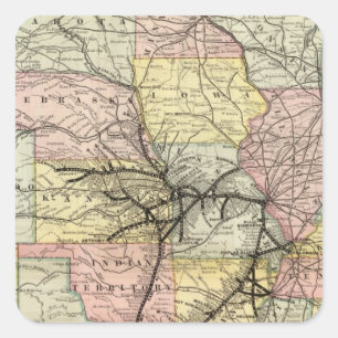 Adesivo Quadrado Caminho do Pacífico Missouri