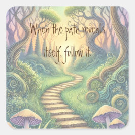 Adesivo Quadrado Caminho e Cotação