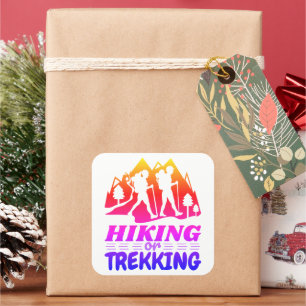 Adesivo Quadrado Caminho ou Trekking