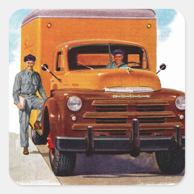 Adesivo Quadrado caminhoneiros caminhoneiros (Frente)