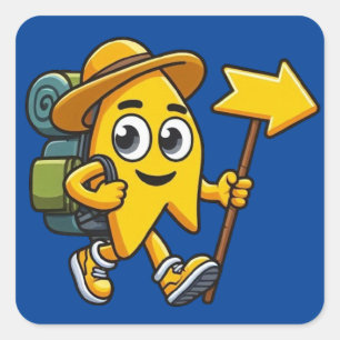 Adesivo Quadrado Camino de Santiago