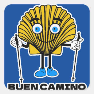 Adesivo Quadrado Camino de Santiago Sticker