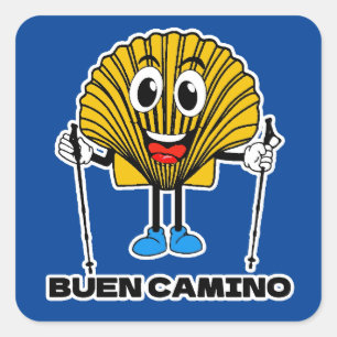 Adesivo Quadrado Camino de Santiago Sticker