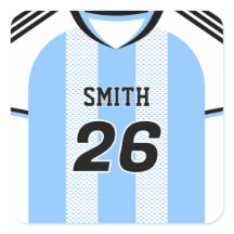 Camisa de Futebol da Argentina com Nome e Número P