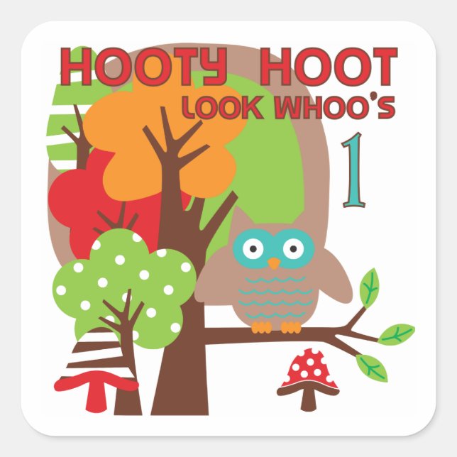 Adesivo Quadrado Camisas de aniversário e presentes (Frente)