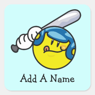 Adesivo Quadrado Camisas de basebol e presentes