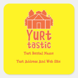 Adesivo Quadrado Camiseta De Yurt Living E Vacations T Shirt