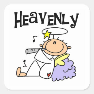 Adesivo Quadrado Camisetas e Presentes do Anjo Celestial