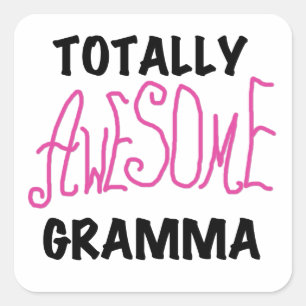 Adesivo Quadrado Camisetas Rosa Gramma Totalmente Incríveis Oferece