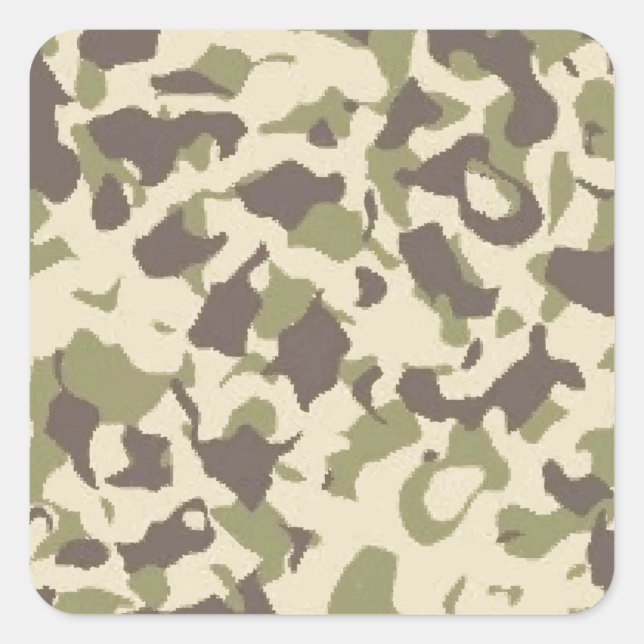Adesivo Quadrado Camo Pattern (Frente)