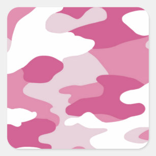 Adesivo Quadrado Camo rosa