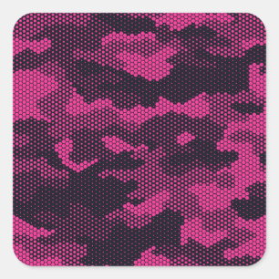 Adesivo Quadrado Camouflage hexagonal, fundo de textura militar
