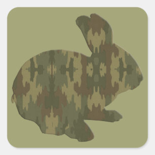 Adesivo Quadrado Camouflage Silhout Pavimentos de Páscoa