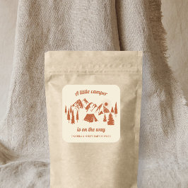 Adesivo Quadrado Campanha de Chá de fraldas