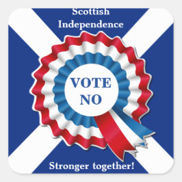 Adesivo Quadrado Campanha de Independência Sótima Votação Não