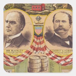 Adesivo Quadrado Campanha Presidencial do Partido Republicano Vinta