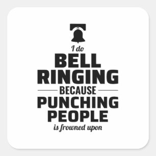 Adesivo Quadrado Campanologia Bell Ringer Bell Ting Bells Torre